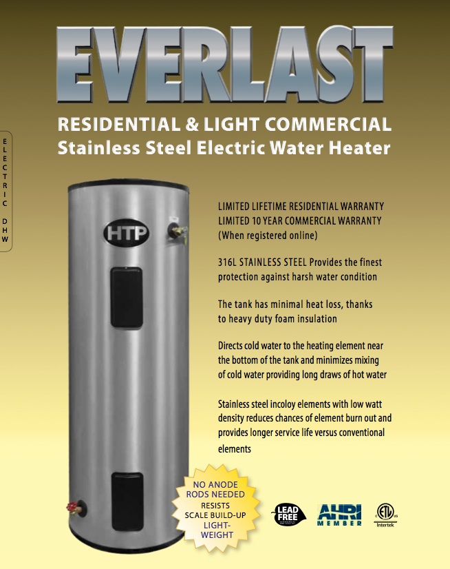 Everlast 3 Element Medium Duty Commercial Water Heater